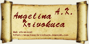 Angelina Krivokuća vizit kartica